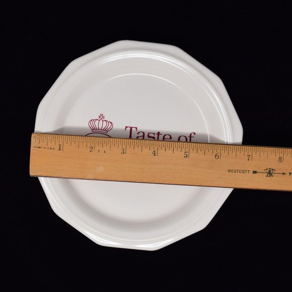Pfaltzgraff USA Taste of Solvang Souvenir Plate Tasting Dish Vintage 90s Travel - Picture 10 of 13